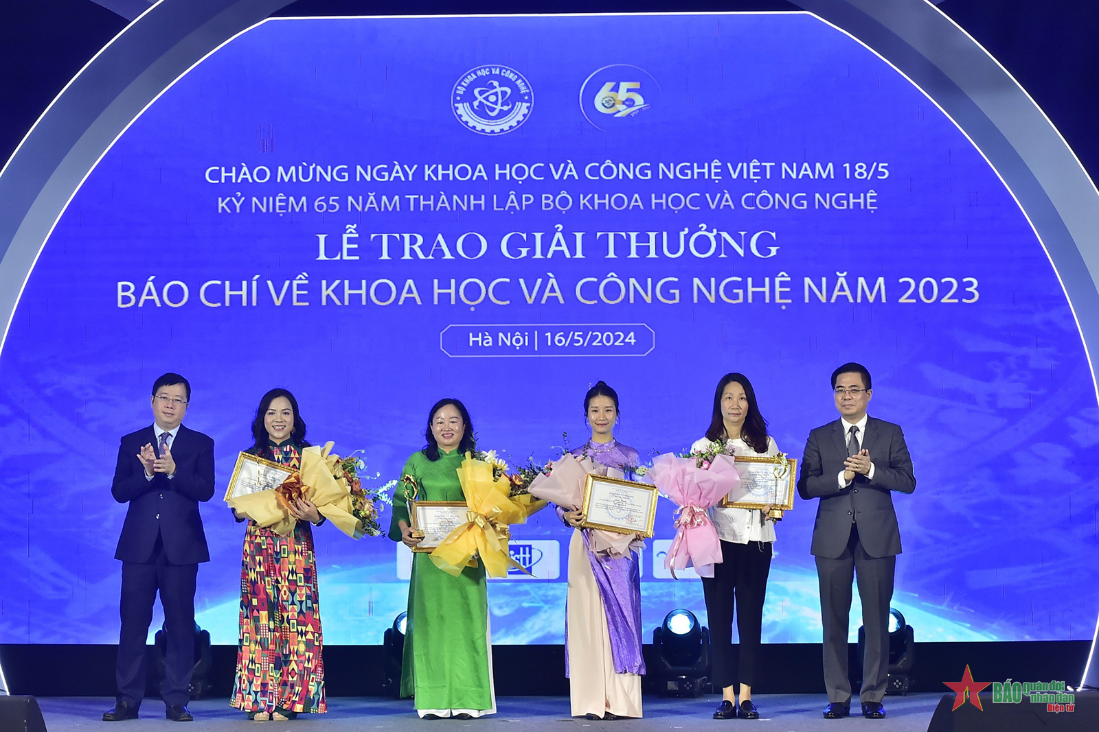 Báo Quân đội nhân dân đoạt giải nhì Giải thưởng báo chí về khoa học và công nghệ năm 2023